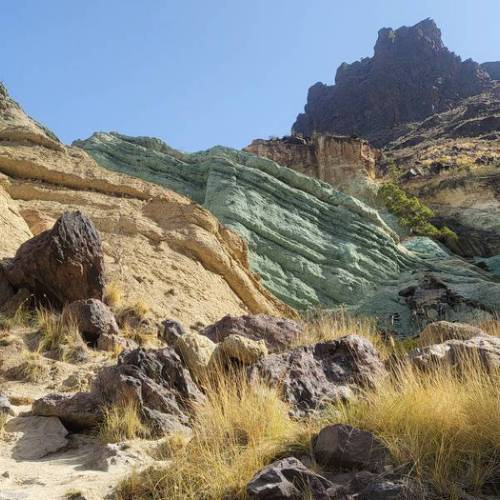 Rainbow Rocks of Gran Canaria Los Azulejos