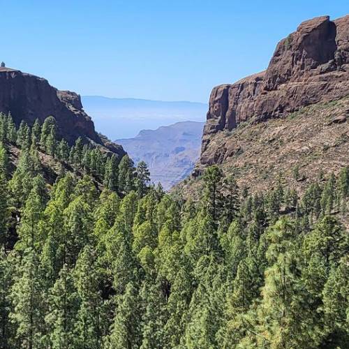 The moutains in Gran Canaria