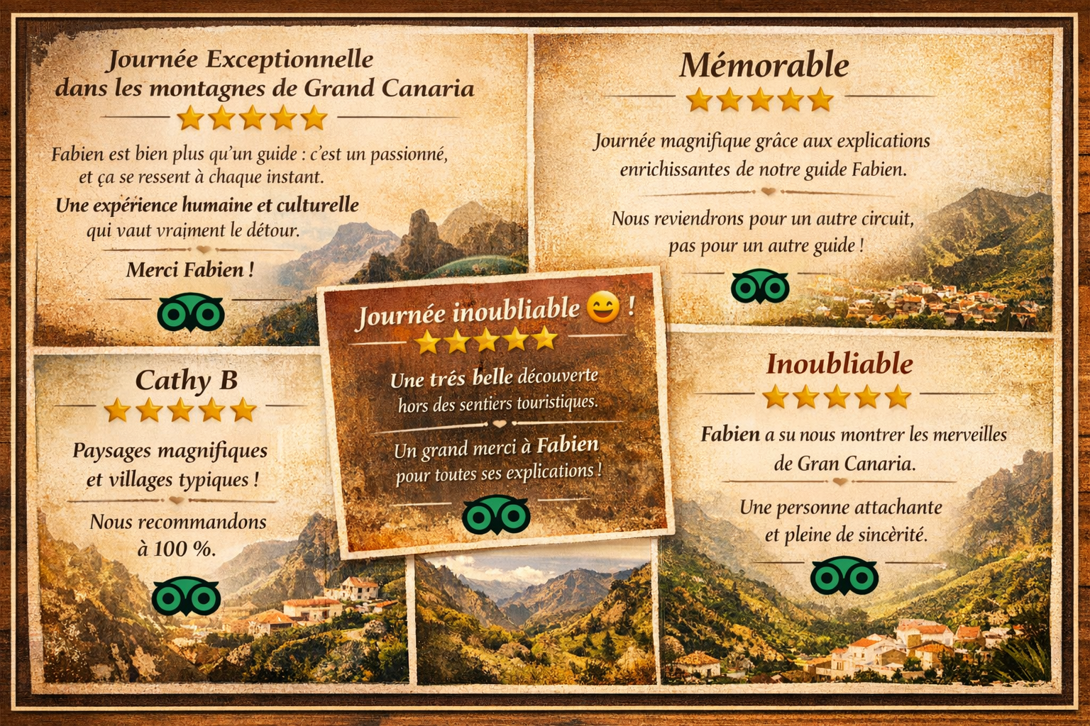 Commentaires clients Gran Canaria Taylored Tours